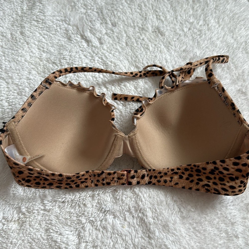 Shade and shore animal print halter swim top 34C - Picture 3 of 4
